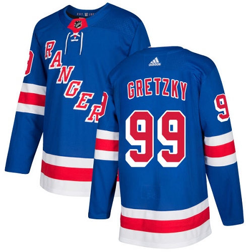 Adidas Men New York Rangers #99 Wayne Gretzky Royal Blue Home Authentic Stitched NHL Jersey->new york rangers->NHL Jersey